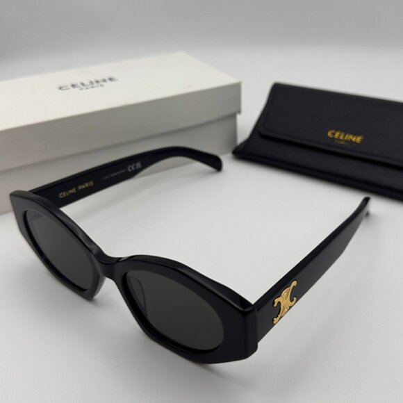 Celine Triomphe Black Women's Sunglasses - Picture 1 of 7